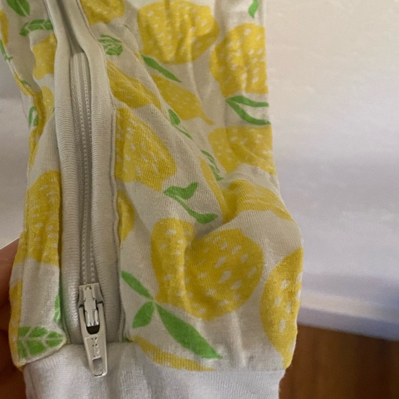 Little Sleepies Covertible Zipper Lemon Pajama. (18-24 Months) - Picture 8 of 11